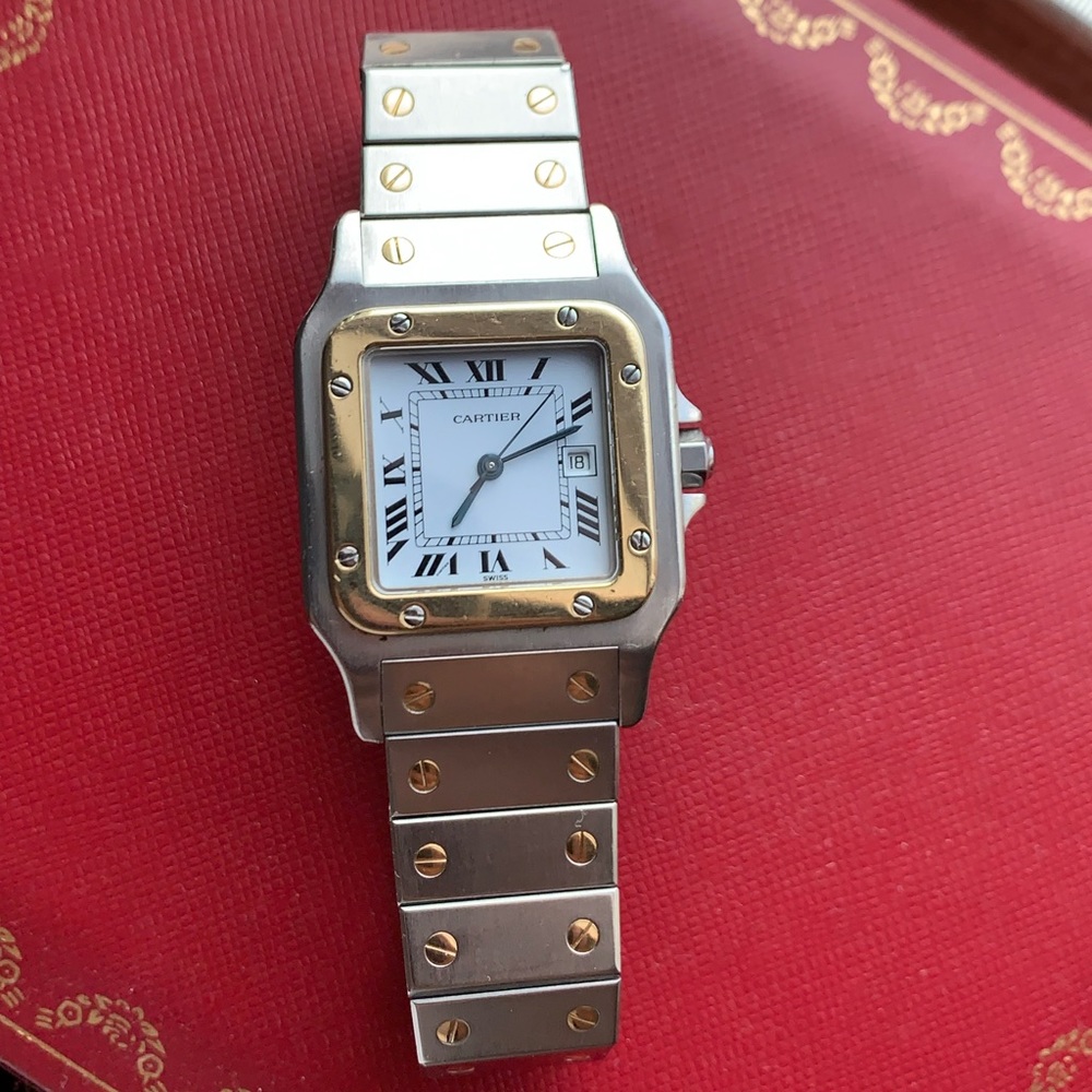 Cartier santos Automatic two tone 29MM watch !!
